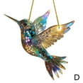 thumbnail image 4 of Hummingbird Stained Glass Window Hanging Ornament Sun Catcher Cute Bird PendantS, 4 of 8