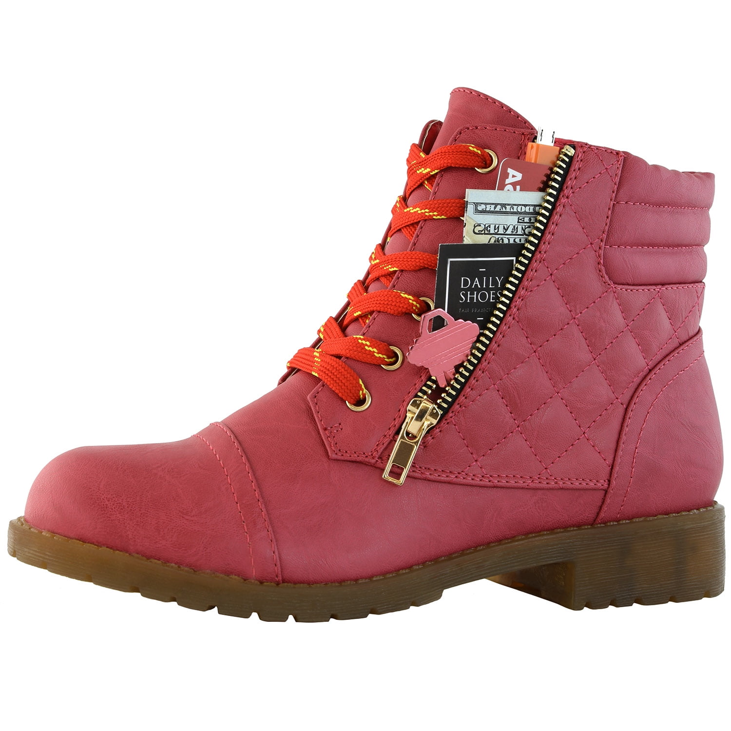 womens ankle boots lace up