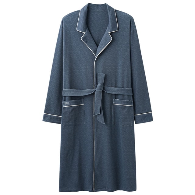 Vêtements pour Hommes Mode Manches Longues Col en V Décontracté Régulier Uni Robe de Nuit