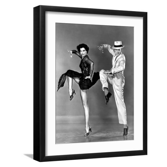 Art.com The Band Wagon, Cyd Charisse, Fred Astaire, 1953 Photo, Black Frame Wall Art, 17" x 21"