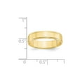 thumbnail image 3 of 10K Yellow Gold Ring Band Wedding Standard Flat 5mm with Step Edge Size 9, 3 of 3