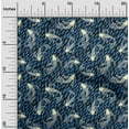 thumbnail image 2 of oneOone Rayon Medium Blue Fabric Asian Japanese Koi Fish Craft Projects Decor Fabric Printed by The Yard 56 Inch Wide, 2 of 4