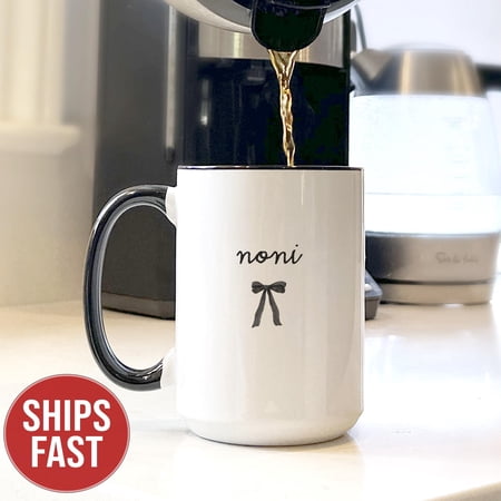 Noni Bow Coffee Mug Gift For Noni Mothersday Gifts Grandma Est 2026
