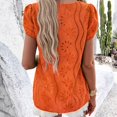 thumbnail image 2 of Spring/summer style casual jacquard short sleeve top, 2 of 10