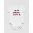 thumbnail image 3 of Brother Barks Quote Bodysuit Infant -Smartprints Designs,  12 Months, 3 of 4