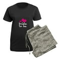 thumbnail image 5 of CafePress - Bride To Be Women's Dark Pajamas - Women's Short Sleeve Print T-Shirt and Pants Dark Cotton Pajama Set, 5 of 7