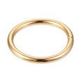 thumbnail image 4 of Metal O Rings, 8 Pack 25mm(0.98") ID 3mm Thickness Multi-Purpose Non Welded O-Ring Buckle, Gold Tone, 4 of 6