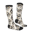 thumbnail image 3 of Balery Snake Printed Novelty Socks Men's Women's Crew Socks Sports Socks Knee High Socks Cotton Socks Quirky and Cool Socks, 3 of 9