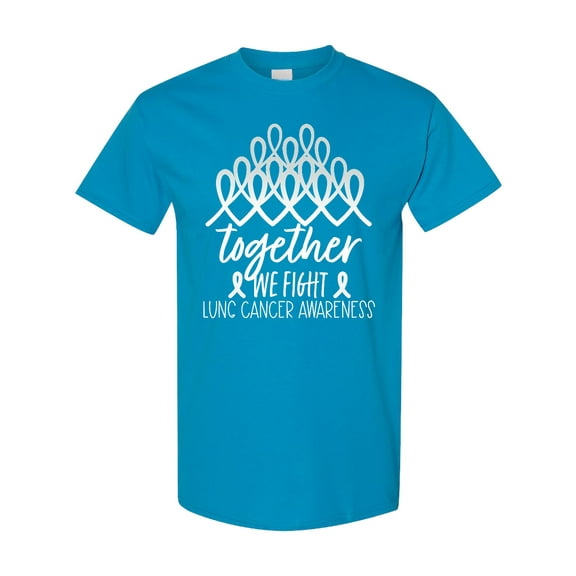 Inktastic Together, We Fight Lung Cancer Awareness T-Shirt