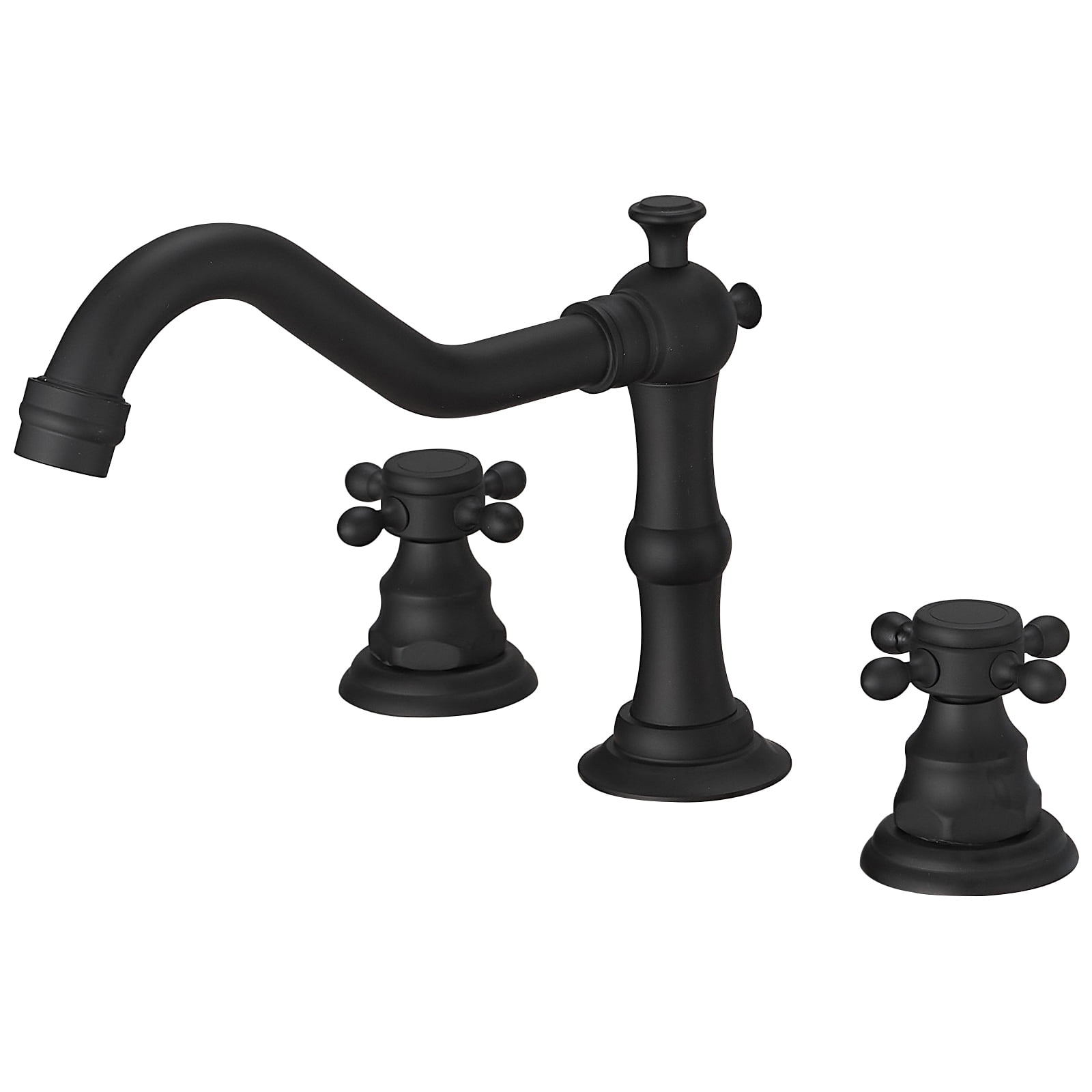 8 in. Widespread 2Handle 3Hole Bathroom Faucet with Drain Kit and
