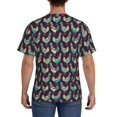 thumbnail image 3 of Qekee Bohemian Chicken Classic Fit T-Shirt Men's Shirt Men's Tight Short Sleeves for Exercise, Running, Mountaineering - Bohemian Chicken, 3 of 9