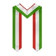 thumbnail image 2 of More design Graduation shawl Equatorial Guinea & United States Flag Stole Sash Honor Study Aboard International Students, 2 of 7