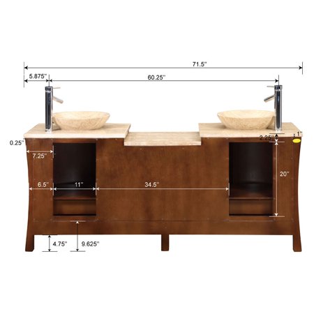 Northampton 72 Double Bathroom Vanity Set silkroad exclusive northampton 72'' double bathroom vanity set Northampton 72 Double Bathroom Vanity Set silkroad exclusive northampton 72'' double bathroom vanity set