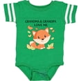 thumbnail image 3 of Inktastic Grandma and Grandpa Love Me Little Fox Boys or Girls Baby Bodysuit, 3 of 5