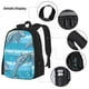 thumbnail image 3 of Easygdp Dolphin Mochila para Niños y Niñas con Set de Caja de Almuerzo y Estuche para Lápices 3 en 1, Mochila Escolar Estampada para Adolescentes, 3 of 7