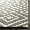 thumbnail image 3 of SAFAVIEH Chatham Eric Geometric Wool Area Rug, Dark Gray/Ivory, 4' x 6', 3 of 8