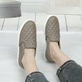 thumbnail image 2 of Womens Slip-ons Loafers Shoes for Womens Fashion Sneakers Comfortable Walking Flats Casual Brown Size 9, 2 of 8