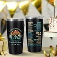 thumbnail image 3 of 50th Birthday Gifts for Women Men Parents 50 Years Old Gifts- 20 oz Double-sided Vintage 1974 with Time Information Tumbler Cup（black） Turning 50- TB004, 3 of 6