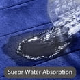 thumbnail image 7 of KOYPTL Set of 4 Bath Mat for Bathroom Soft Absorbent Bathroom Rug with Non Slip Backing Machine Washable Solid Color Bath Rugs for Bath Home Decor (2*Shower Rug+U Shape Rug+Toilet Seat Cover ) Blue, 7 of 7