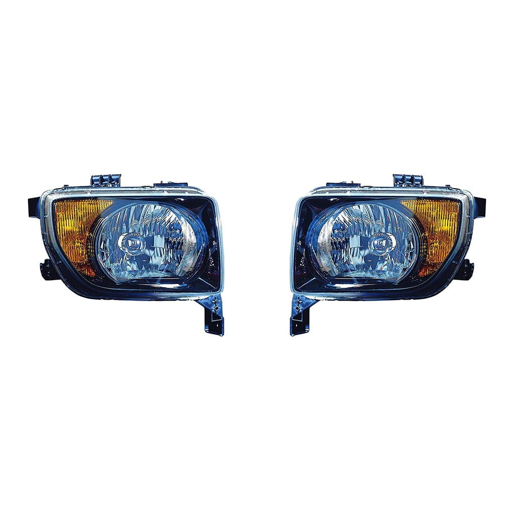For Honda Element 20072008 Headlight Assembly Unit EX/LX Model Black