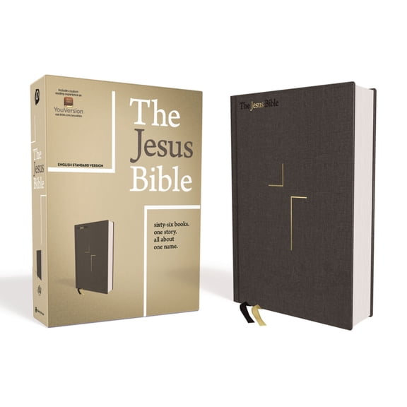 The Jesus Bible, ESV Edition, Cloth Over Board, Grey, (Hardcover)