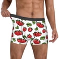 thumbnail image 2 of Kdxio Men's Boxer Briefs with Hand Drawn Strawberry Print - Comfortable and Breathable Underwear for Everyday Wear, 2 of 7