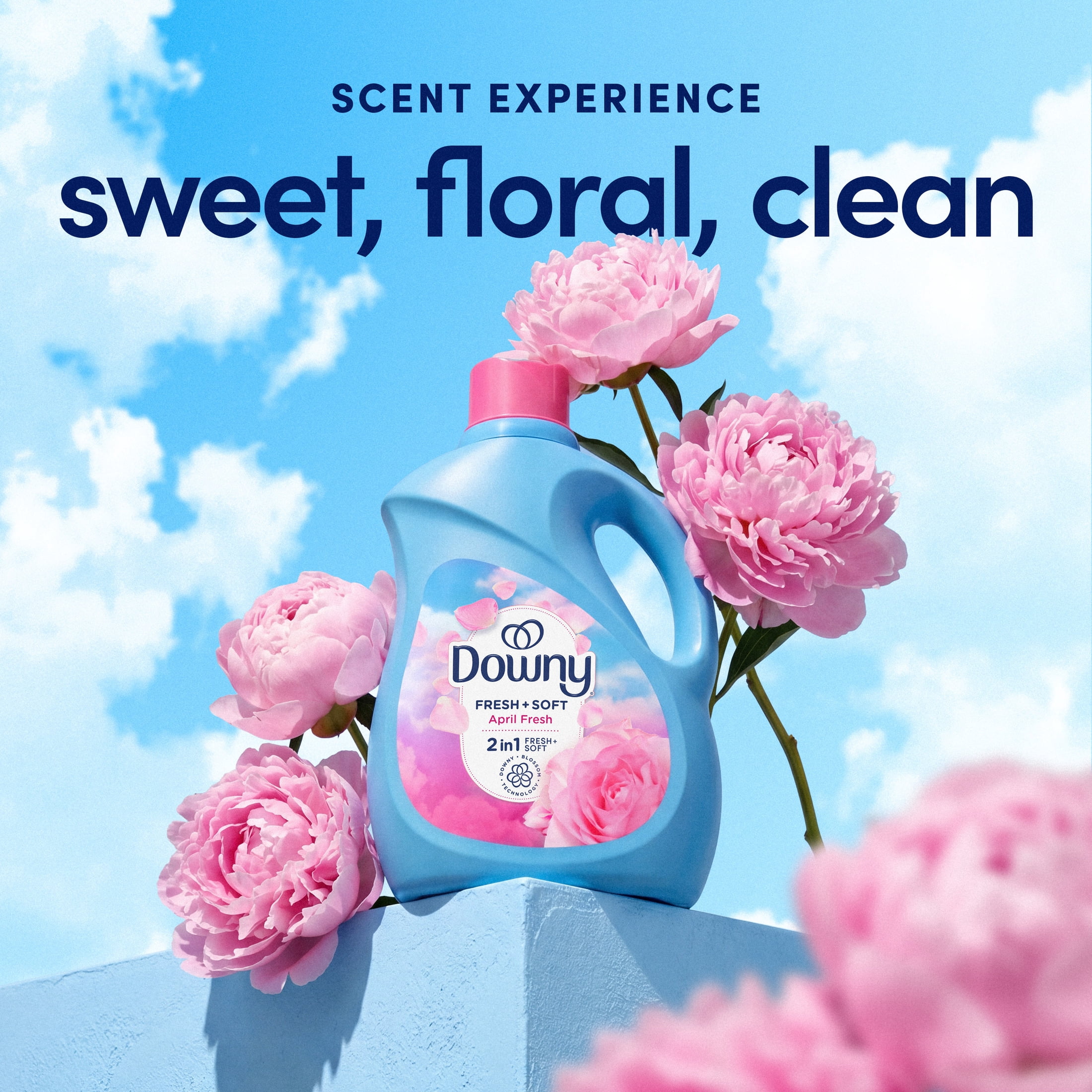 (4 pack) Downy Liquid Fabric Softener, April Fresh, 100 fl oz, 136 Loads