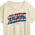 thumbnail image 3 of Marvel Captain America - Logo - Women's Short Sleeve Graphic T-Shirt, 3 of 5