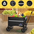 thumbnail image 3 of Carrito Utilitario Plegable ROSONG Carro Plegable Negro Resistente 120L, 3 of 7