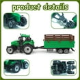 thumbnail image 6 of Farm Toys Playset Plastic Animals Figurines, Fence Farm and Farm Tractor Playset Farm Figures Farmer Vehicle Toy Learning Educational Toy Playset Boys Girls Aged 12 +, 6 of 7