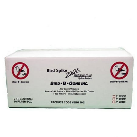 Bird B Gone MMBBG2001-8/50 8in- 50ft. Stainless Steel Bird Spikes
