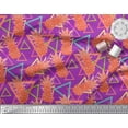 thumbnail image 3 of Soimoi Poly Georgette Fabric Triangle & Pine Fruits Printed Fabric 1 Yard 52 Inch Wide, 3 of 5