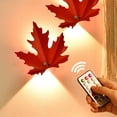 thumbnail image 1 of Lámpara de noche LED con sensor de movimiento recargable de arce para lámpara adhesiva en el pasillo del dormitorio con temporizador remoto y brillo ajustable, 1 of 6