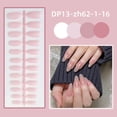 thumbnail image 5 of 24Pcs Women Bright Manicure Wearable Solid Color Fake Nails Press-on Nails Detachable Long Round False Nails TZ-487, 5 of 8