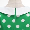 thumbnail image 4 of HBGVBA Casual Midi Dress for Women,Short Sleeve Dresses,Bow Vintage Elegant Floral Print Mid Length Dress, 4 of 4