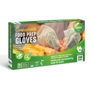 UNNI Compostable Food Prep Gloves, Restaurant-Quality, For Food Handling, Powder-Free, 100 Count, Small, Earth Friendly Highest ASTM D6400, US BPI, CMA & Europe OK Compost Certified, San Francisco