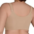 thumbnail image 3 of Besolor Plus Size Zipper Front Closure Bras for Women Seamless Supportive No Underwire Athletic Gym Workout Sports Bra(X-Large,Khaki), 3 of 4