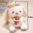 thumbnail image 3 of Cuddly Bunny Stuffed Animals，Soft Easter Egg Garlands Decor Rabbit Plush Toys, Surprise Cartoon Toy Gifts, 3 of 7