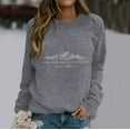 thumbnail image 1 of Mode Femme Mignon Décontracté Imprimé Col Rond Sans Capuche Veste à Manches Longues avec Capuche Chandail en Molleton Jogging Femmes Filles Vestes d'Échauffement Softball Jogging Survêtements Femmes Capuche Courte Grande Taille, 1 of 3