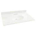 thumbnail image 2 of Transolid Bone White 31-inch Single Bathroom Vanity Top, 2 of 3