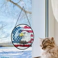 thumbnail image 4 of Personalized Patriotic Eagle Suncatcher Stained Glass Suncatchers, Patriotic Eagle Ornament for Sun Catcher Indoor Window, Patriotic Eagle Painted Glass Panel Décor 5wfIMi, 4 of 5