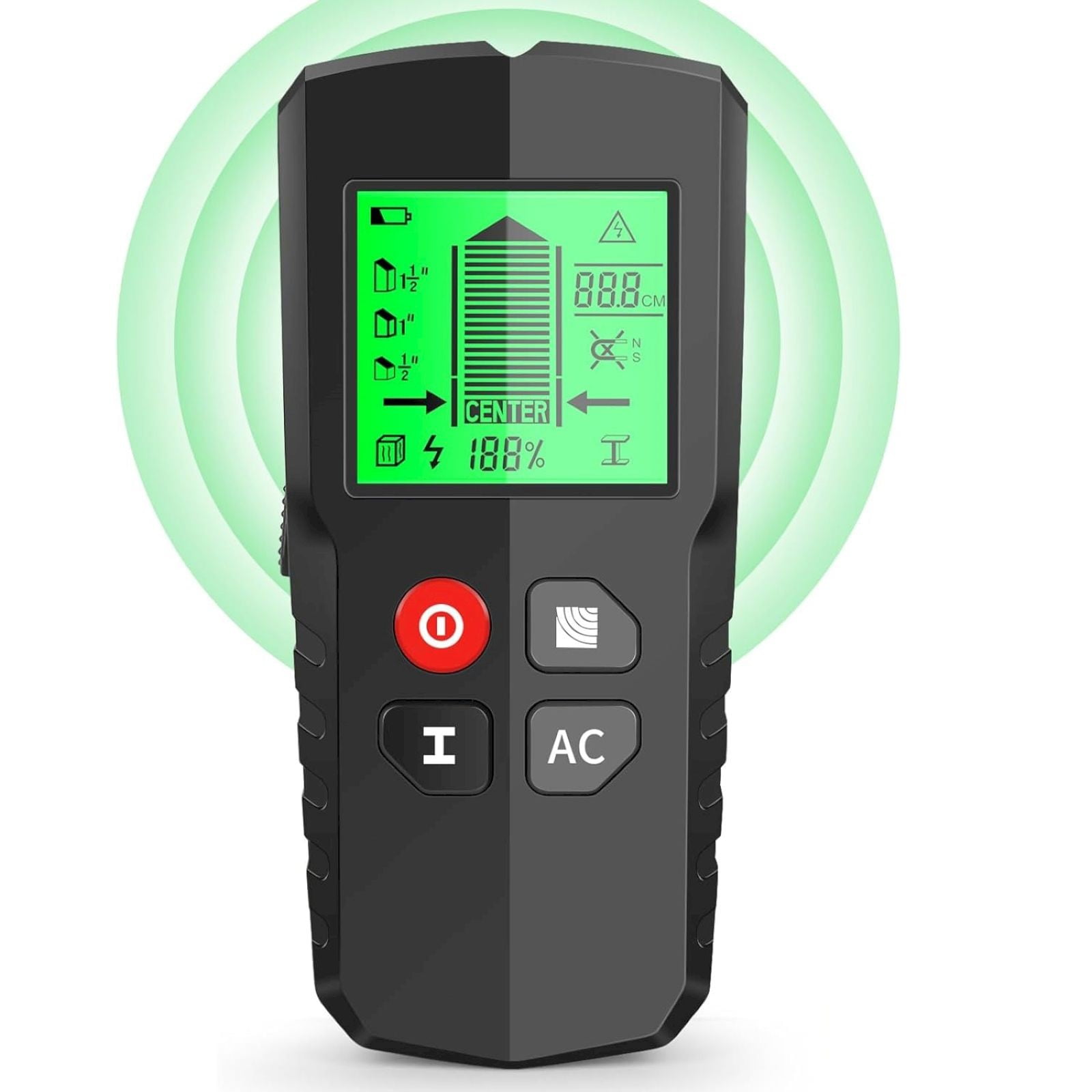 5 in 1 wall detector: Stud Finder Wall Scanner 5 in 1 Multipurpose Electronic Stud Sensor with LCD Display Wire Detector Wall Wood Metal Stud Detector Portable Edge Center Beam Finder Wood Metal Wal