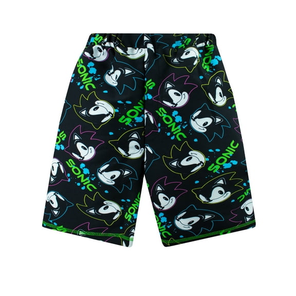 Sonic The Hedgehog Boys Gaming Swim Shorts Sizes 6-14