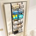 thumbnail image 4 of Ataucjin 6-Tier Over The Door Pantry Organizer, Adjustable Metal Kitchen Pantry Organizers, Hanging Over The Door Spice Rack, Pantry Door Organizer For Home, 4 of 8