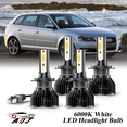 thumbnail image 1 of Compatible con Juego de Lámparas Alta/Baja Audi A3 2009-2013 - 4 Unidades, 10,000LM 6500K Blanco Frío, Bombillas 500% Ultraluminosas, Plug & Play, 1 of 11