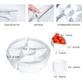 thumbnail image 4 of 6-Compartment Veggie Tray with Lid for Fridge, Snack Storage, 4 of 7