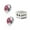 Pink, variant on New Non Piercing Clip on Magnetic Magnet Ear Stud Mens Womens Fake Earrings-White