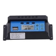 thumbnail image 3 of MOS Solar Charge Controller, 10A 12V 24V 2-Way Solar Panel Regulator LCD Screen PWM 3 Stage Battery Regulator Suitable For Home Industry And Business Etc, 3 of 8