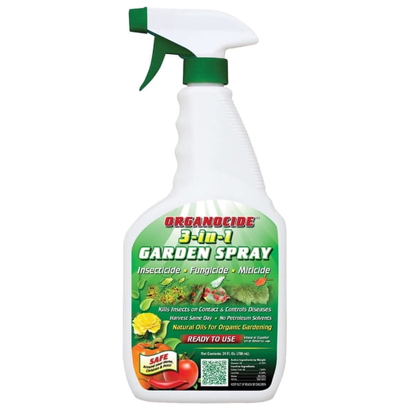 Organocide 3-in-1 Garden Spray Ready to Use 24 fl oz Liquid