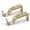 Golden-2PACK, variant on Curtain Rod Brackets Adjustable, 2 Pack Premium for Wall, Holder, Drapery Holders Hardware Window Support Hanger 1 Inch Rod, White